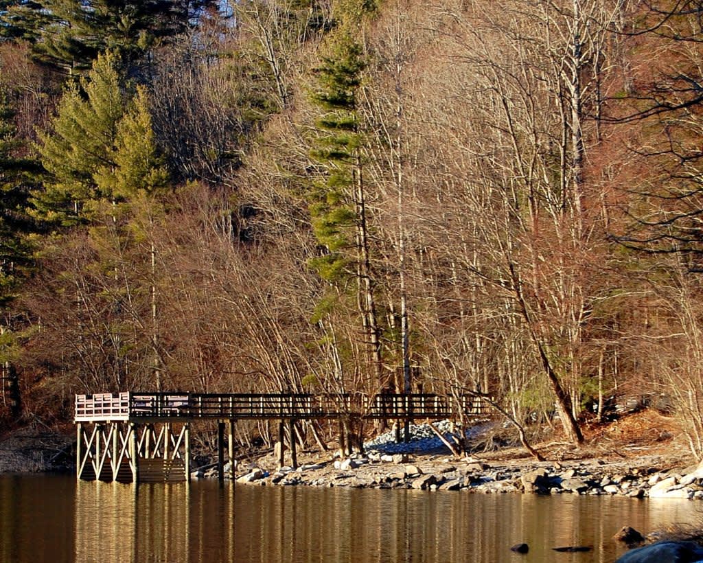 Icicles on cliff of Highway 64 W between Cashiers and Highlands NC